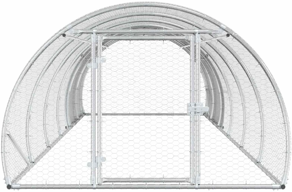 Vištų būdas Sidabrinė 600 x 150 x 100 cm Galvanizuotas plienas