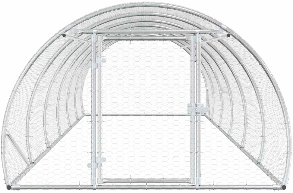 Vištų būdas Sidabrinė 600 x 150 x 100 cm Galvanizuotas plienas