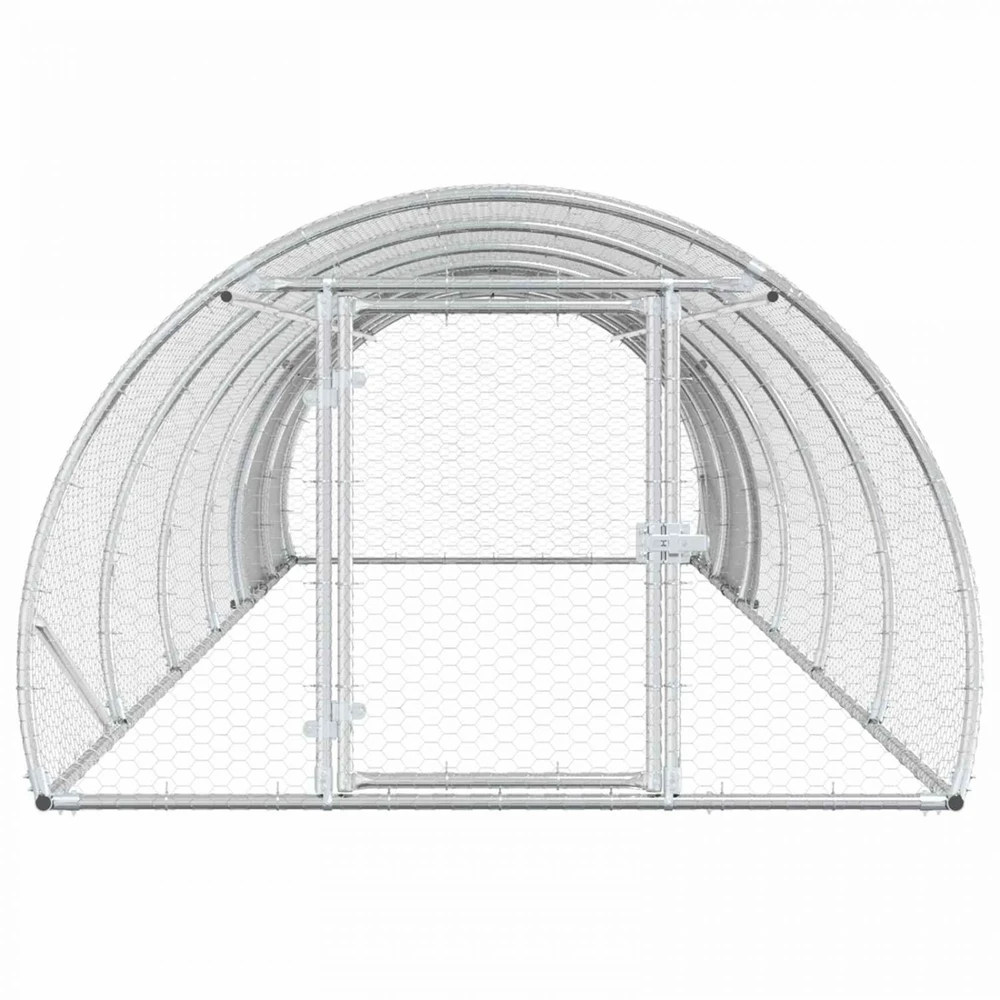 Vištų būdas Sidabrinė 600 x 150 x 100 cm Galvanizuotas plienas