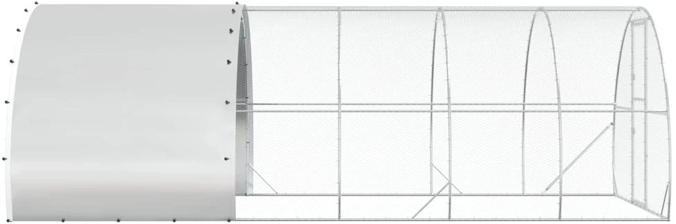 Vištų būdas Sidabrinė 600 x 300 x 200 cm Galvanizuotas plienas