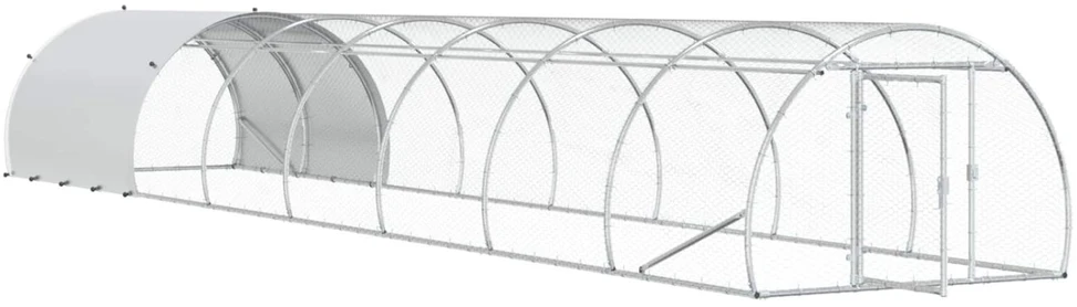 Vištų būdas Sidabrinė 800 x 150 x 100 cm Galvanizuotas plienas