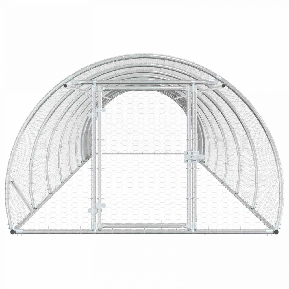 Vištų būdas Sidabrinė 800 x 150 x 100 cm Galvanizuotas plienas