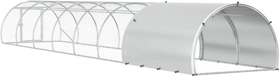 Vištų būdas Sidabrinė 800 x 150 x 100 cm Galvanizuotas plienas