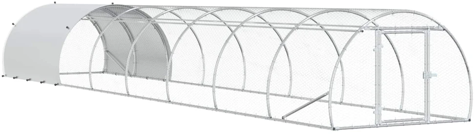 Vištų būdas Sidabrinė 800 x 150 x 100 cm Galvanizuotas plienas