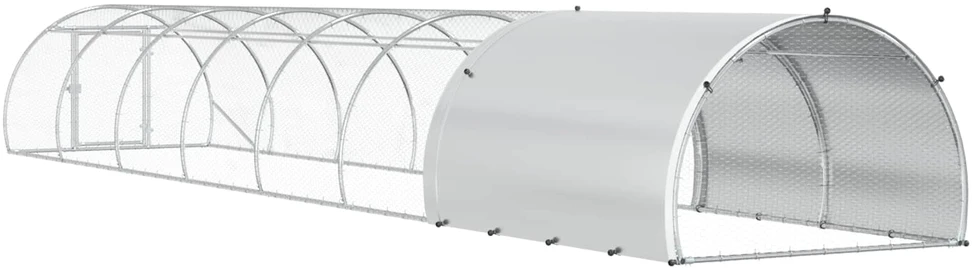 Vištų būdas Sidabrinė 800 x 150 x 100 cm Galvanizuotas plienas