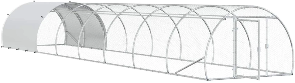 Vištų būdas Sidabrinė 800 x 150 x 100 cm Galvanizuotas plienas