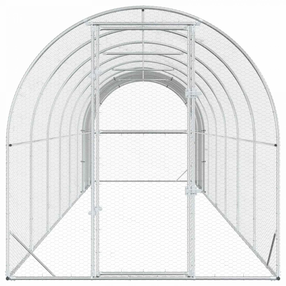 Vištų būdas Sidabrinė 800 x 200 x 200 cm Galvanizuotas plienas