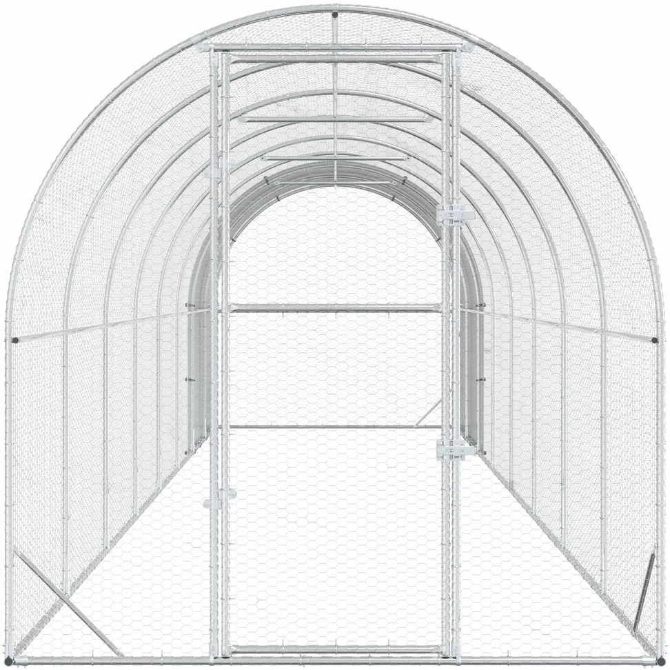 Vištų būdas Sidabrinė 800 x 200 x 200 cm Galvanizuotas plienas