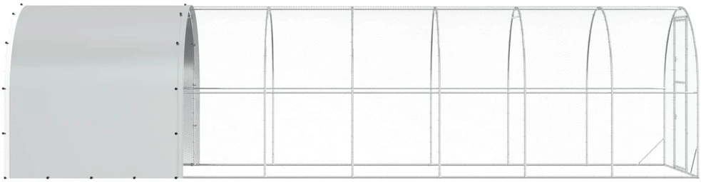 Vištų būdas Sidabrinė 800 x 200 x 200 cm Galvanizuotas plienas