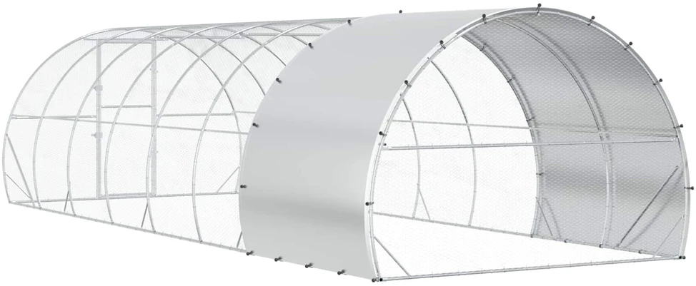 Vištų būdas Sidabrinė 800 x 300 x 200 cm Galvanizuotas plienas