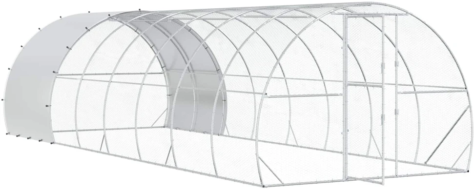 Vištų būdas Sidabrinė 800 x 300 x 200 cm Galvanizuotas plienas