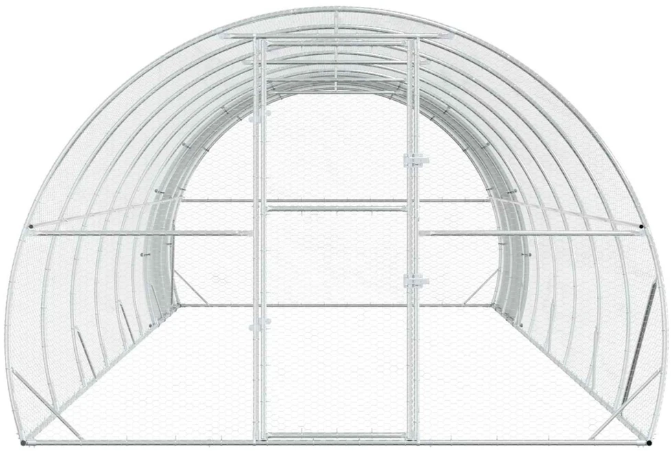 Vištų būdas Sidabrinė 800 x 300 x 200 cm Galvanizuotas plienas
