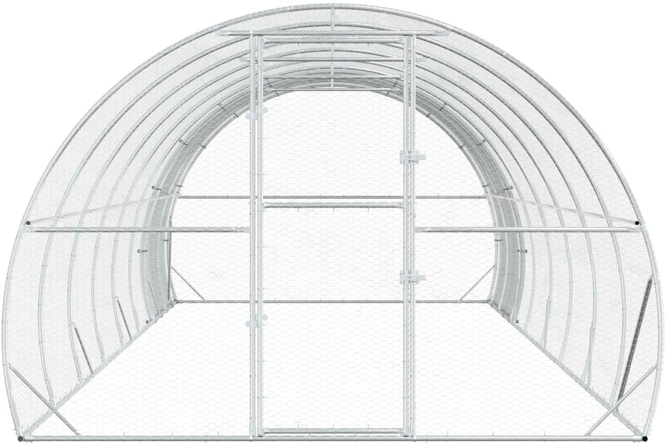 Vištų būdas Sidabrinė 800 x 300 x 200 cm Galvanizuotas plienas