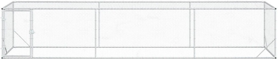 Vištų kiemas Sidabrinė 500 x 100 x 100 cm Galvanizuotas plienas