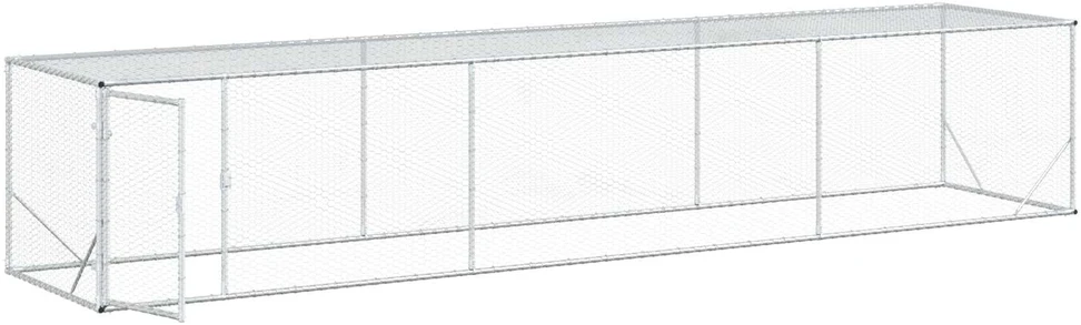Vištų kiemas Sidabrinė 500 x 100 x 100 cm Galvanizuotas plienas
