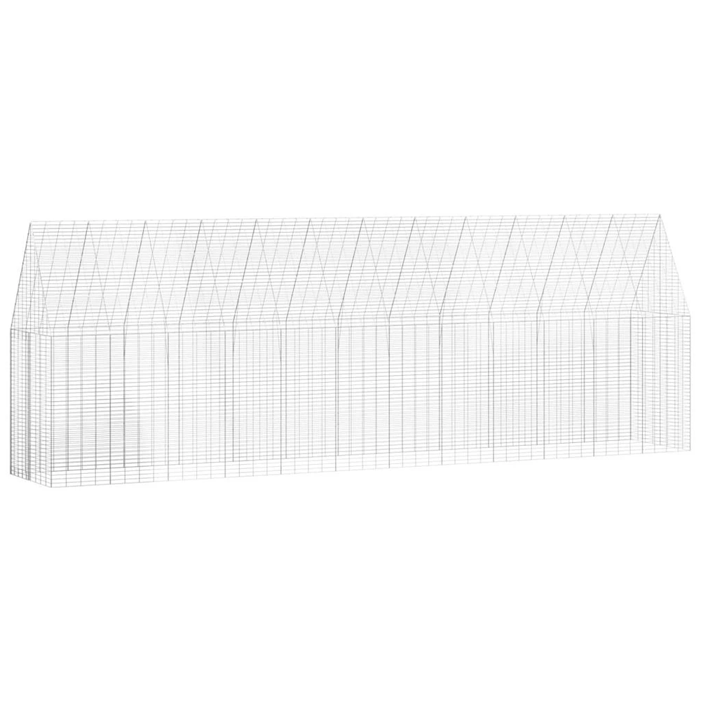 Vištų narvas 2 vnt. Sidabrinė 600 x 100 x 210 cm