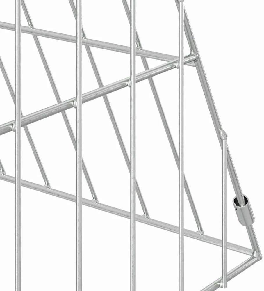 Vištų narvas Sidabrinė 215 x 55 x 55 cm Galvanizuotas plienas