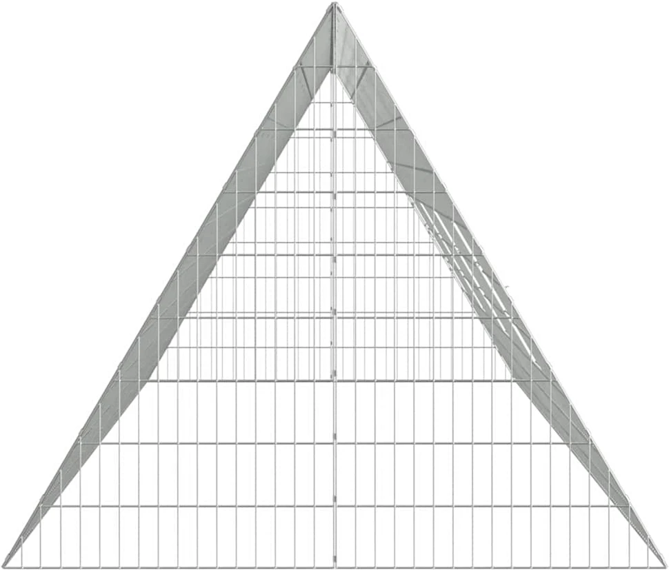 Vištų narvas Sidabrinė 430 x 100 x 85 cm Galvanizuotas plienas