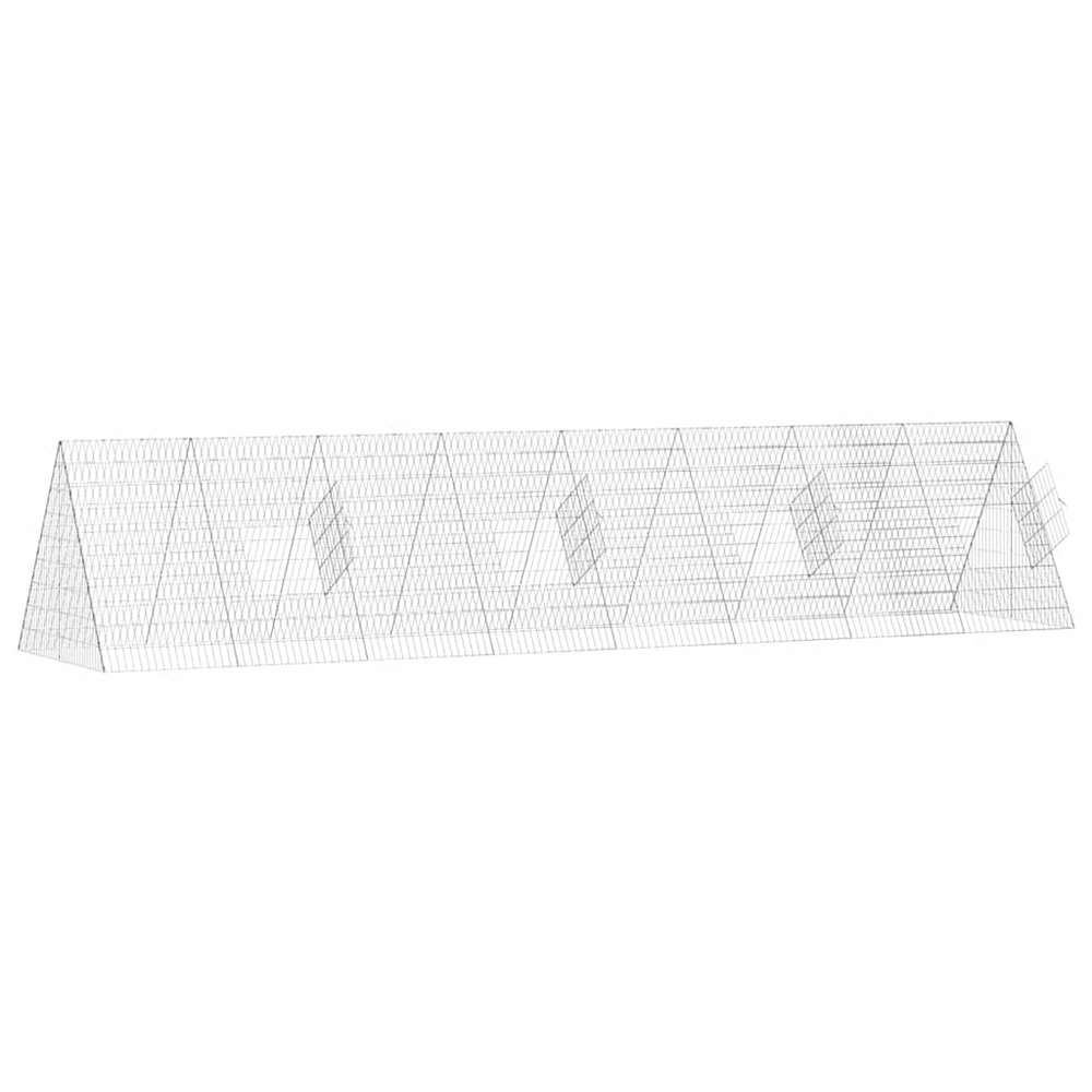 Vištų narvas Sidabrinė 430 x 100 x 85 cm Galvanizuotas plienas