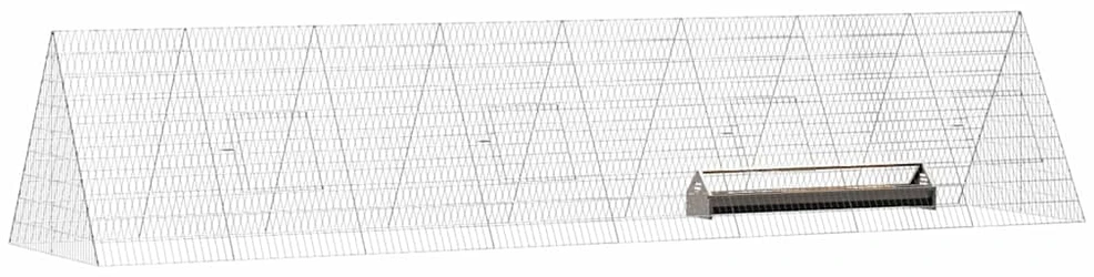 Vištų narvas Sidabrinė 430 x 100 x 85 cm Galvanizuotas plienas