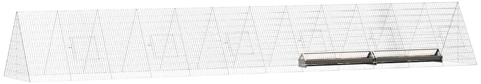 Vištų narvas Sidabrinė 650 x 100 x 85 cm Galvanizuotas plienas