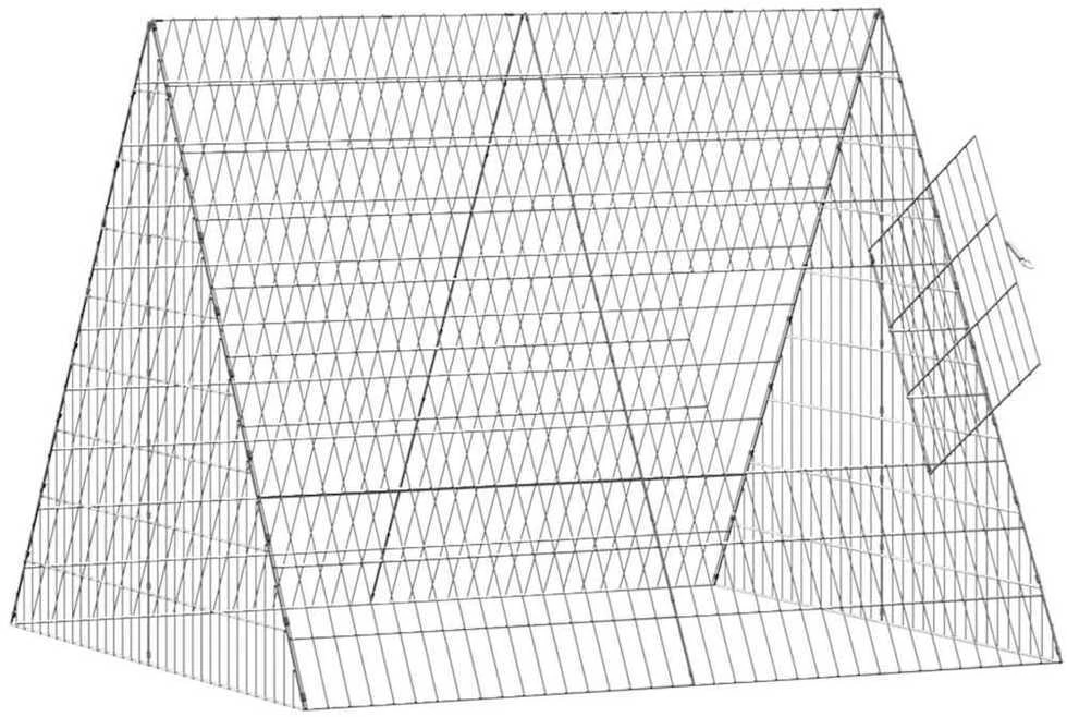 Vištų narvas Sidabrinė 110 x 100 x 85 cm Galvanizuotas plienas