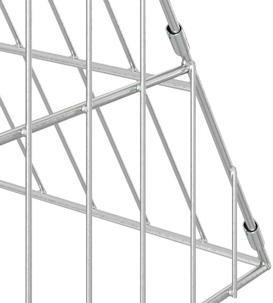 Vištų narvas Sidabrinė 110 x 100 x 85 cm Galvanizuotas plienas