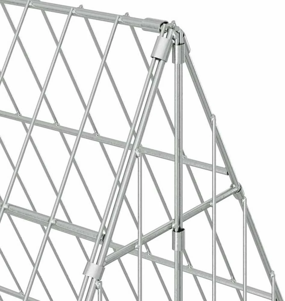 Vištų narvas Sidabrinė 110 x 100 x 85 cm Galvanizuotas plienas