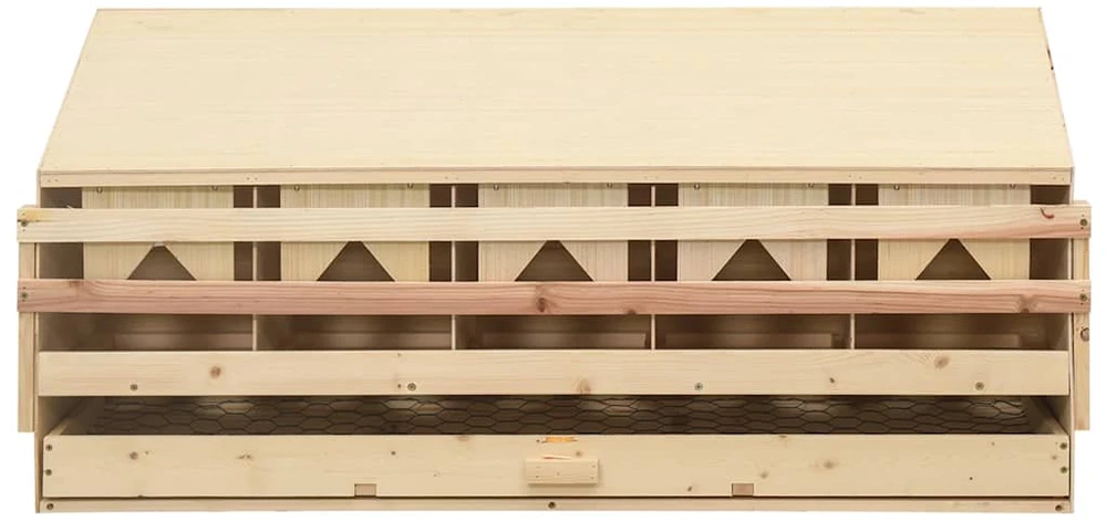 Vištų perėjimo lizdas, 5 sekcijos, 117x33x54cm, pušies masyvas