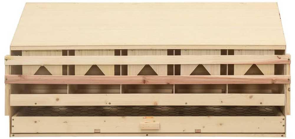 Vištų perėjimo lizdas, 5 sekcijos, 117x33x54cm, pušies masyvas