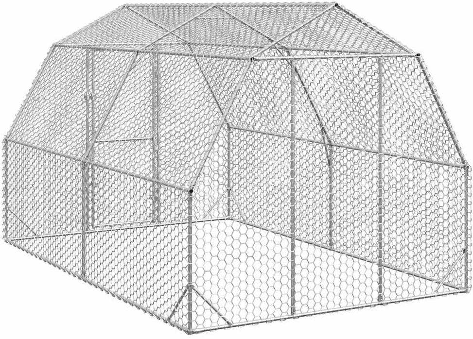 Vištų voljeras, 2,5x4x2,25 m, cinkuotas plienas
