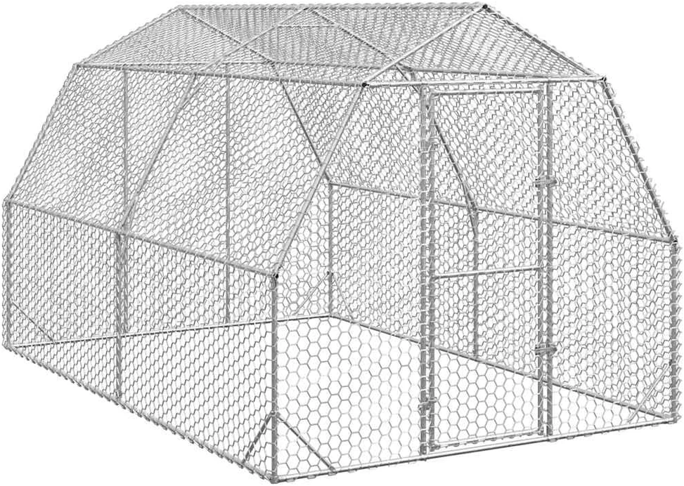 Vištų voljeras, 2,5x4x2,25 m, cinkuotas plienas