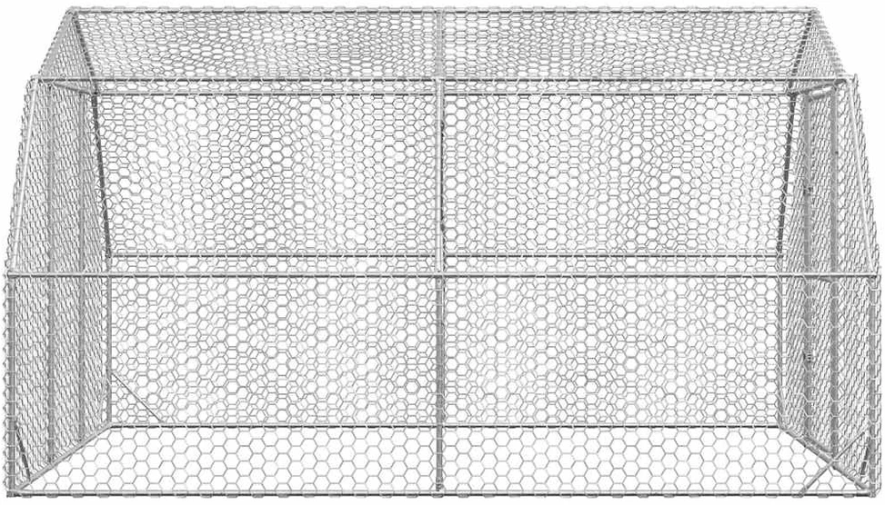 Vištų voljeras, 2,5x4x2,25 m, cinkuotas plienas