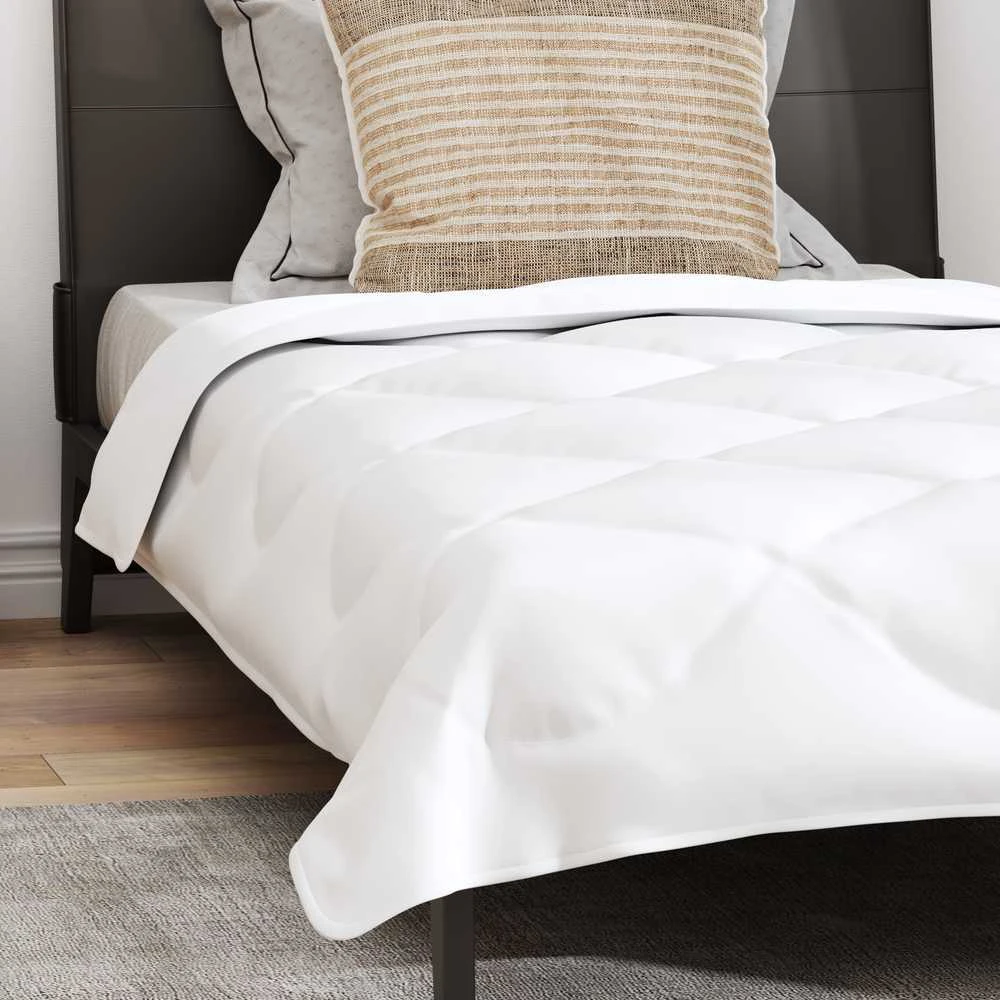 Visų sezonų antklodė su pagalve 2 vnt. Balta Mikropluoštas