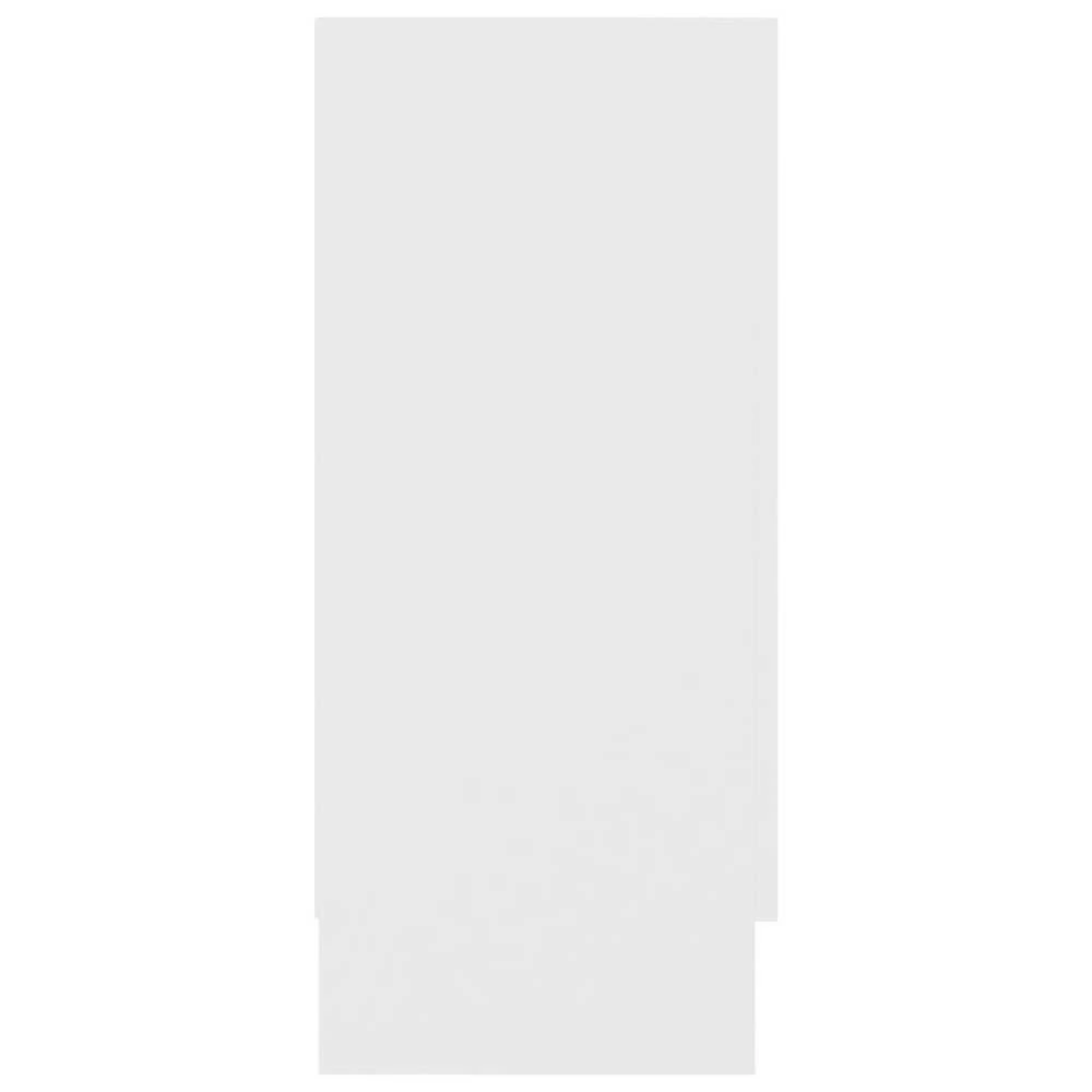 Vitrininė spintelė, balta, 120x30,5x70cm, apdirbta mediena