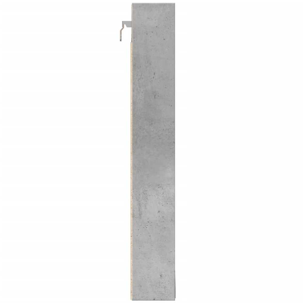 Vitrininė spintelė, betono, 100x8,5x58cm, apdirbta mediena