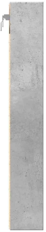 Vitrininė spintelė, betono, 60x8,5x58cm, apdirbta mediena