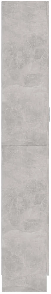 Vitrininė spintelė, betono, 82,5x30,5x185,5cm, apdirbta mediena