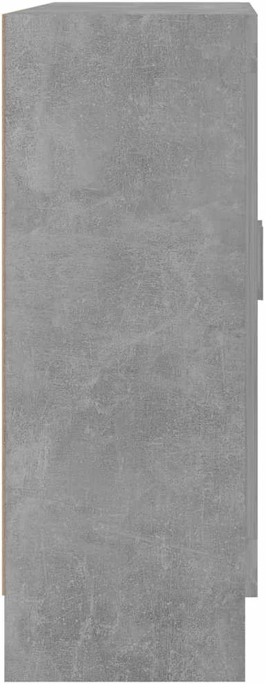 Vitrininė spintelė, betono, 82,5x30,5x80cm, apdirbta mediena