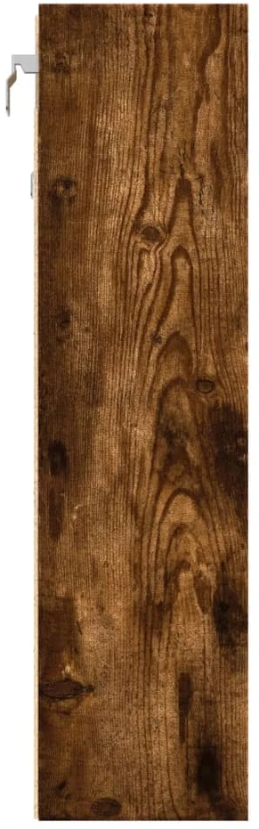 Vitrininė spintelė, dūminio ąžuolo, 100x15x58cm, mediena