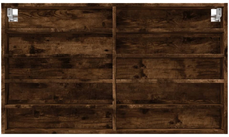 Vitrininė spintelė, dūminio ąžuolo, 100x15x58cm, mediena