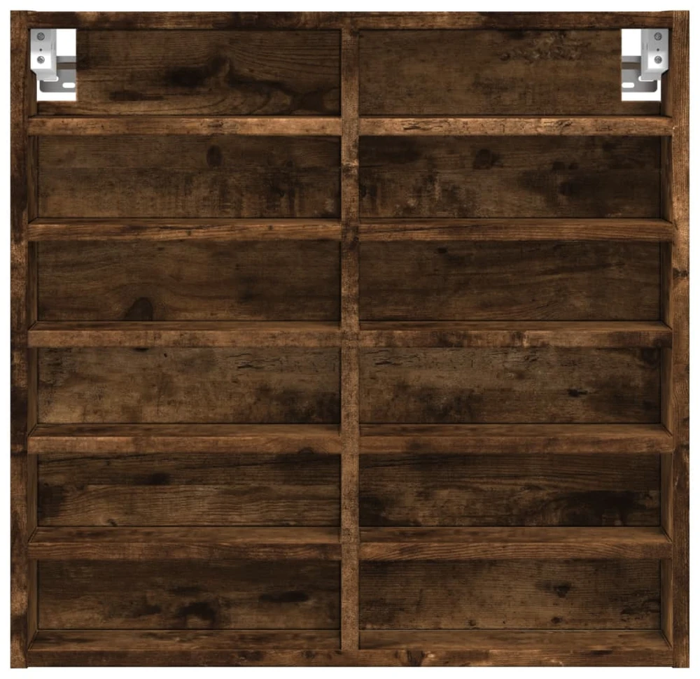 Vitrininė spintelė, dūminio ąžuolo, 60x8,5x58cm, mediena