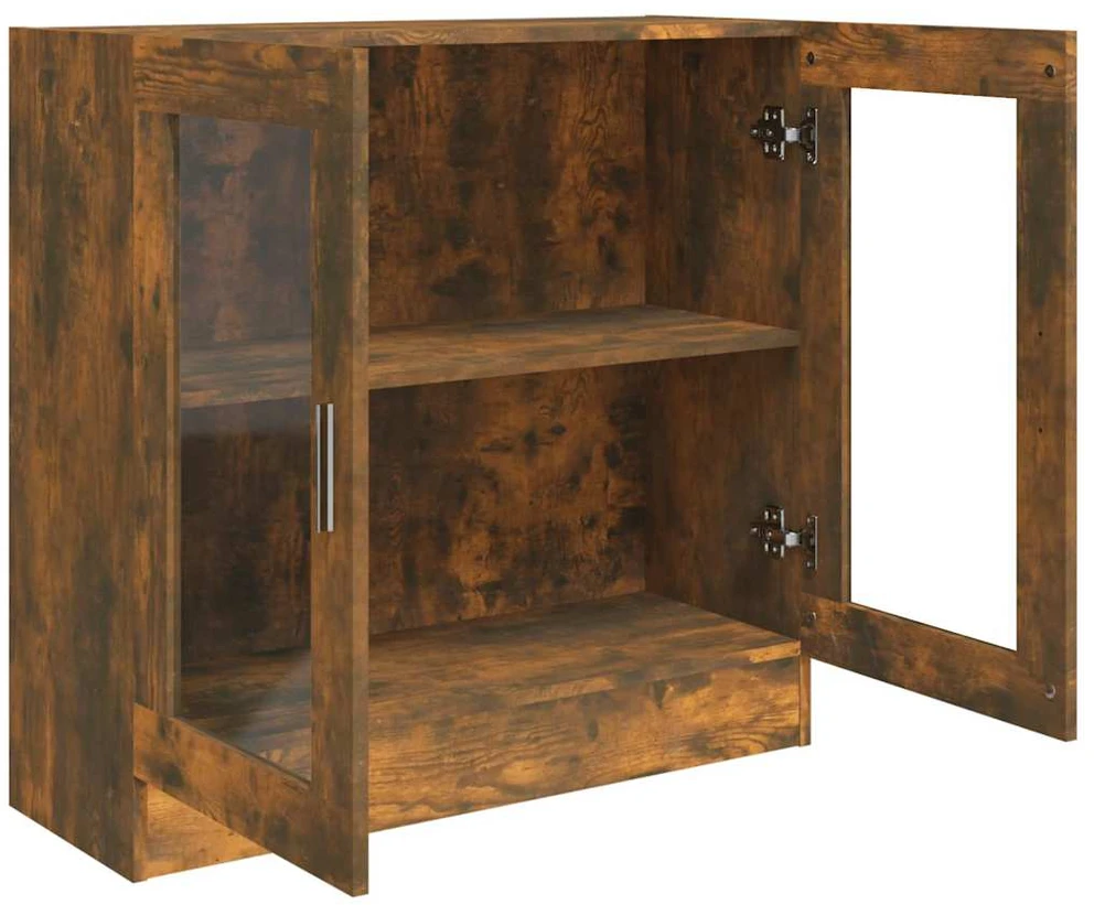 Vitrininė spintelė, dūminio ąžuolo, 82,5x30,5x80cm, mediena