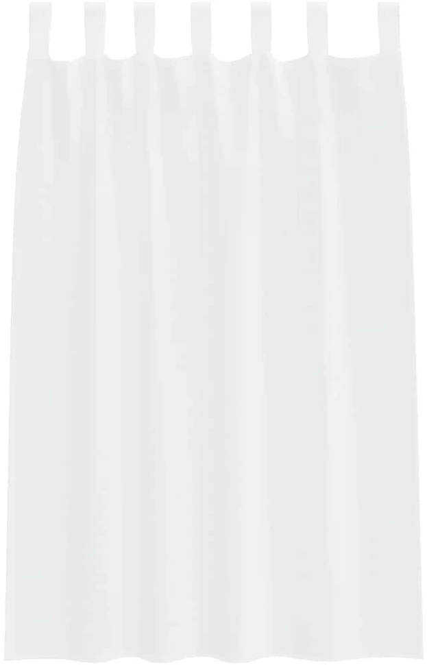 Voile Užuolaida 2 vnt. Balta 175 x 140 cm Poliesteris
