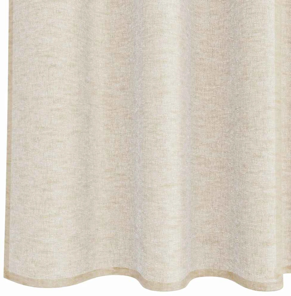 Voile Užuolaida 2 vnt. Smėlio 225 x 140 cm Poliesteris