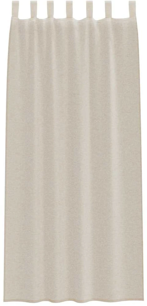 Voile Užuolaida 2 vnt. Smėlio 225 x 140 cm Poliesteris