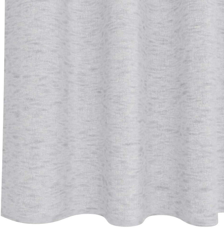Voile Užuolaida 2 vnt. Šviesiai pilka 140 x 140 cm Poliesteris