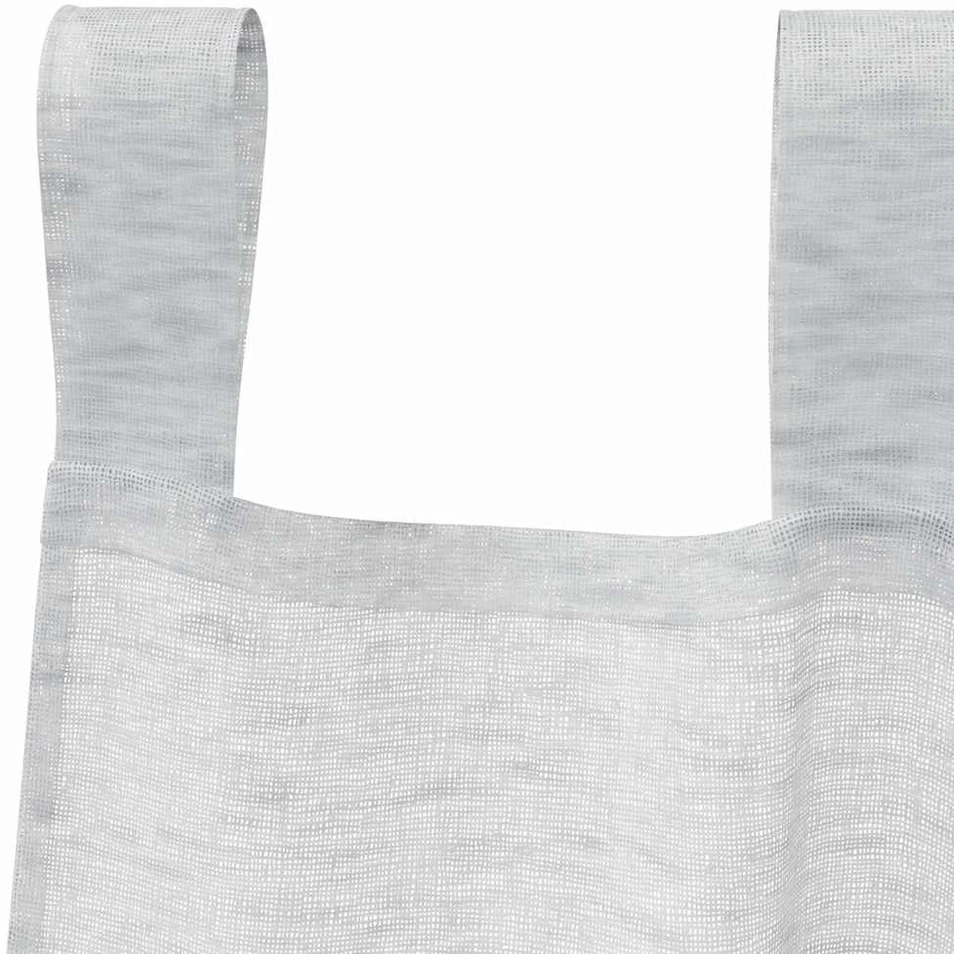 Voile Užuolaida 2 vnt. Šviesiai pilka 140 x 140 cm Poliesteris