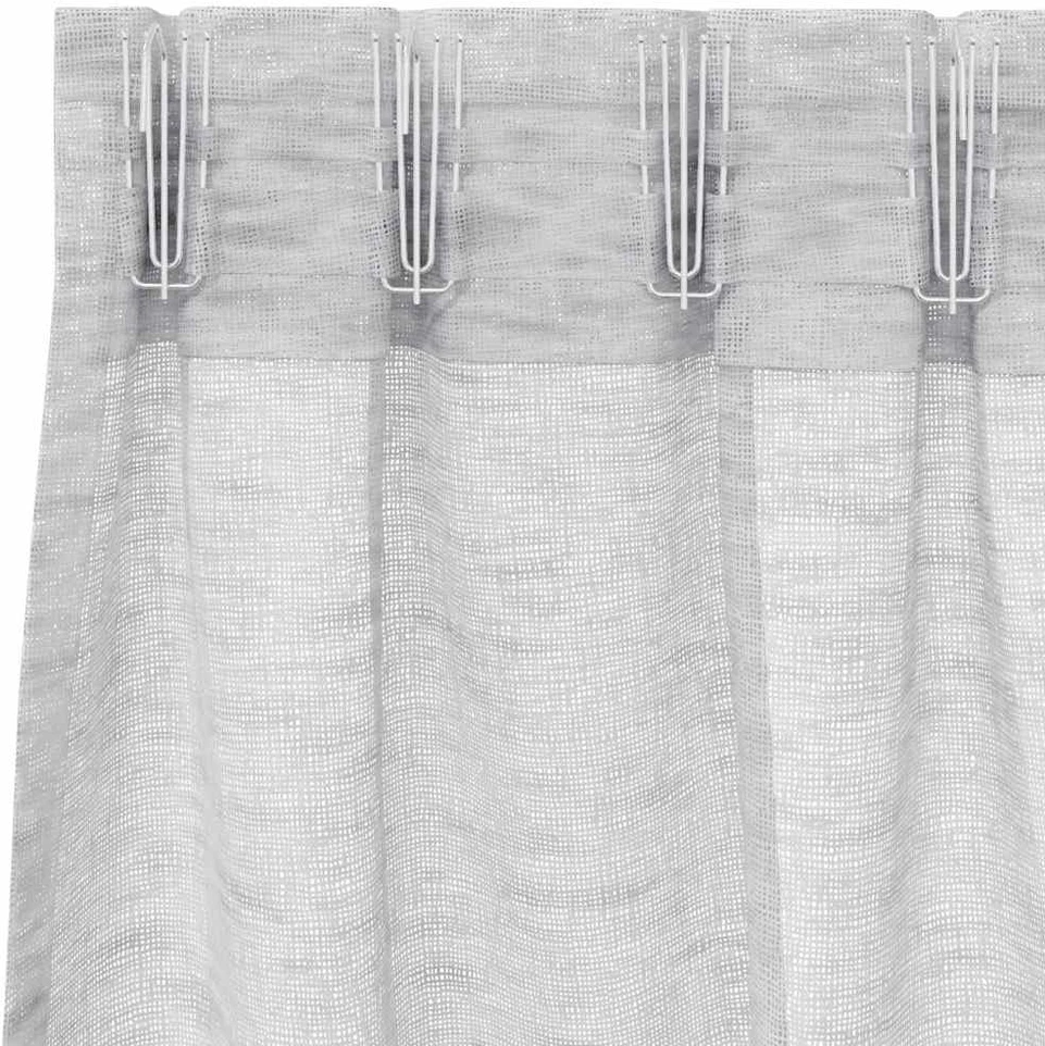 Voile Užuolaida 2 vnt. Šviesiai pilka 260 x 140 cm Poliesteris