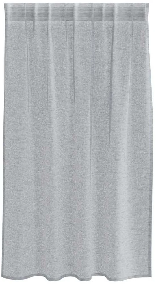 Voile Užuolaida 2 vnt. Tamsiai pilka 140 x 140 cm Poliesteris